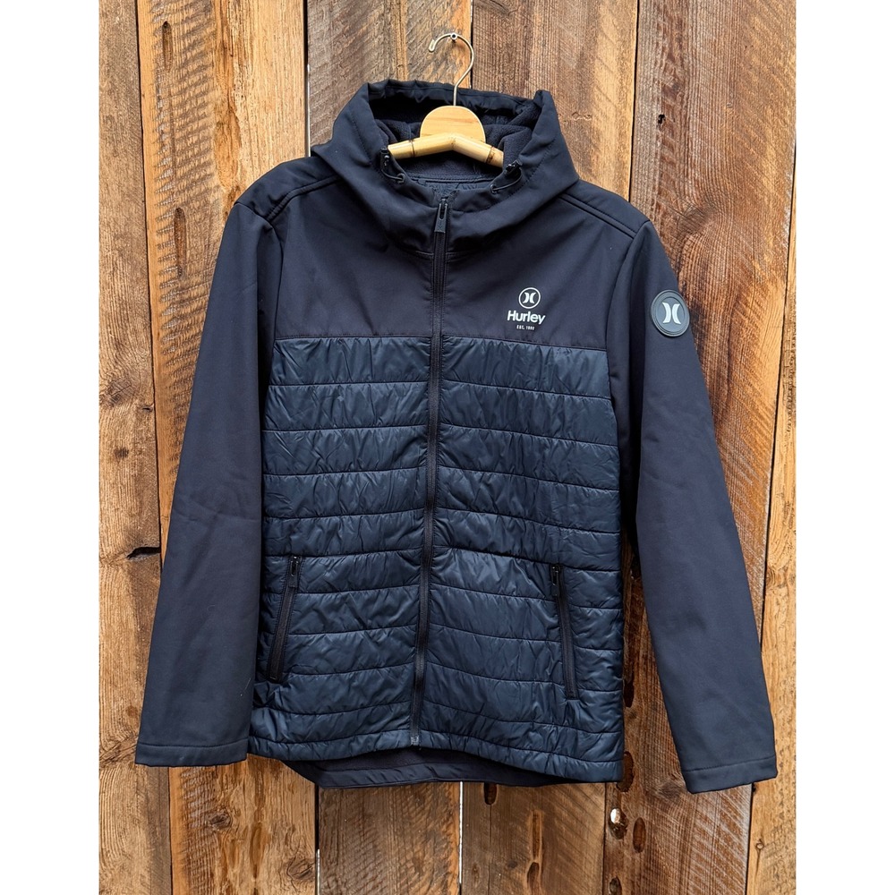 Hurley Puffer Hybrid Men's L Streetwear Skater Surf Y2k Gorpcore Coastal Minimal